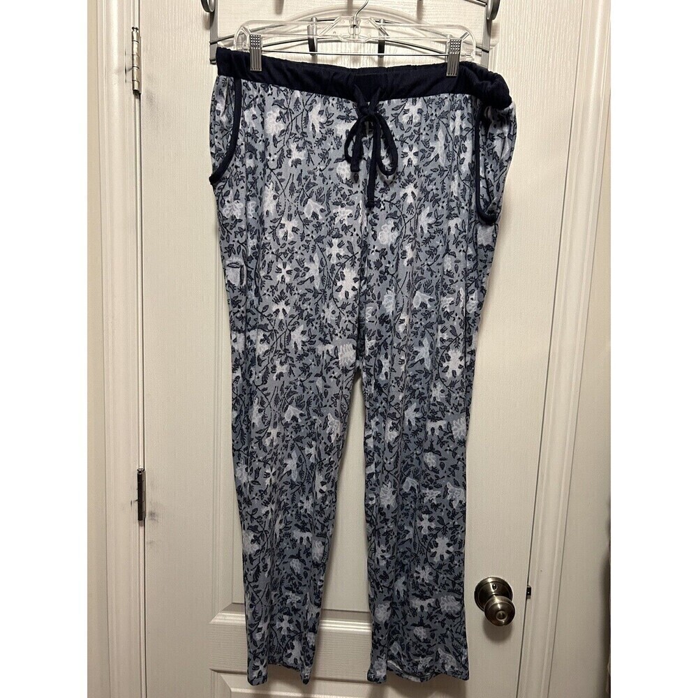 Lucky Brand Womens Paisley Pull On Drawstring Sleep Pants Size XXL Soft Cozy EUC